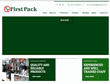 Tablet Screenshot of firstpack.co.zw